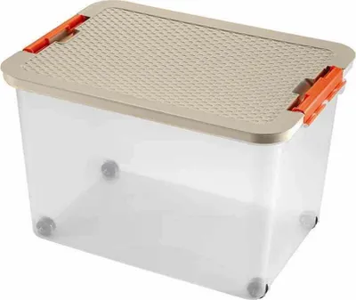 Image de Rollerbox 45 l, 52 x 37 x 34 cm Couvercle aspect rotin couleurs assorties