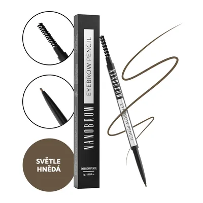 Obrázek produktu pro Nanobrow Eyebrow Pencil tužka na obočí Light Brown 1 g