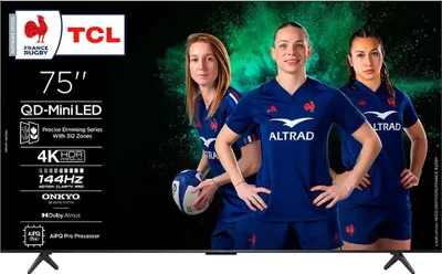 Produktbild von TCL C6K 75C6K TV 190,5 cm (75") 4K Ultra HD Smart TV Wi-Fi Metallic