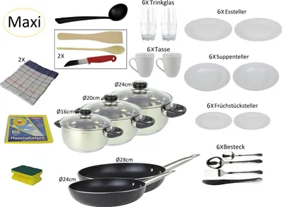Produktbild von Haushalts Starterpaket/Grundausstattung/Starter-Set Basic (Maxi)