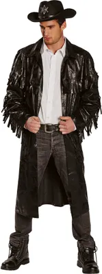 Produktbild von Schwarzer Westernmantel - Cowboy Fasching Kostüm Größe: 52