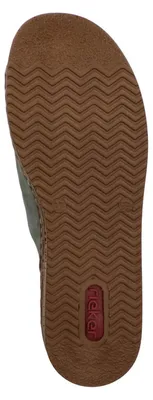 Produktbild von Rieker Damen Pantolette breiter Riemen Keilabsatz Kork 62905, Größe:41 EU, Farbe:Mehrfarbig
