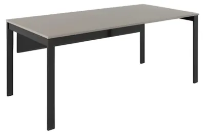 Immagine prodotto di Tavolo da lavoro di design gambe grigio nero ambiente di lavoro acciaio inox