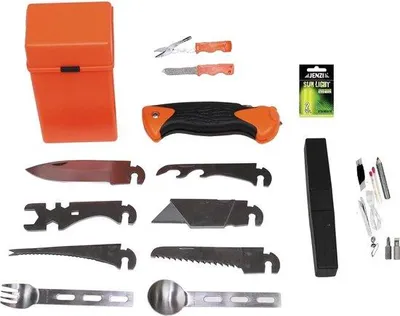 Produktbild von Famanu Survivalkit für Notfälle - Multifunktionale Werkzeugset 29-in-1