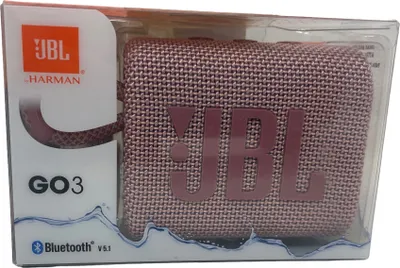 Produktbild von JBL Go 3 Bluetooth Lautsprecher Rosa Tragbar Wasserdicht IP67 5h Akku
