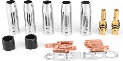 Obrázok produktu pre 20ks/sada 12 mm 0,8 mm kontaktná zváracia dýza pre MAG/MIG/MB15/MB14 horáky