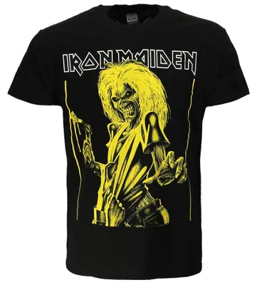 Zdjęcie produktu dla Koszulka Iron Maiden Killers z żółtym nadrukiem – rozmiar XL