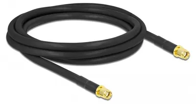 Obrázok produktu pre DeLOCK 90454, 2 m, LMR300, RP-SMA, RP-SMA, Čierna