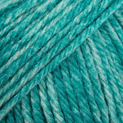 Produktbild von DROPS Fiesta Sockenwolle, Print Szmaragd, 50g, 75% Wolle Superwash