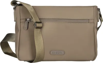 Produktbild von Damen Tasche Schultertasche Umhängetasche Crossover BagHandtasche Taupe