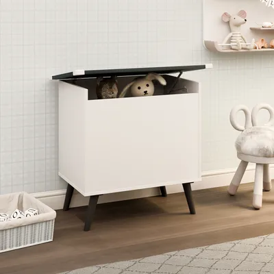 Produktbild von VCM Holztruhe | Maße ca. H. 65 x B. 68 x T. 39 cm | Kiste für alle Wohnräume | Aufbewahrungsbox | Kiste - Bosula L
