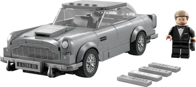 Produktbild von LEGO 76911 Speed Champions 007 Aston Martin DB5, James Bond Spielzeug, Automodell Nachbildung mit Minifigur, Keine Zeit zu Sterben, Set zum Sammeln