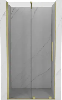 Zdjęcie produktu dla Mexen Velar drzwi prysznicowe rozsuwane 120 cm, transparent, złote szczotkowane - 871-120-000-01-55