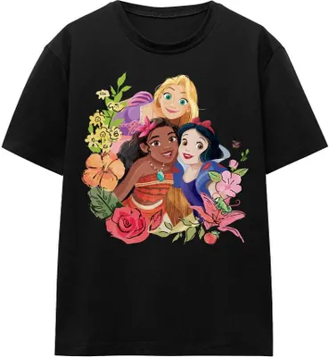 Immagine prodotto di Disney Princess - Maglietta da uomo/donna unisex TV17193 (XXL) (Nero)
