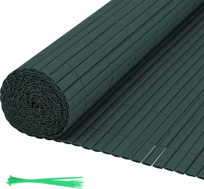 Obrázok produktu pre Aopunly zástena na ochranu súkromia PVC plot vetrolam pre záhradný balkón a terasu, zelený 1,4 x 4 m