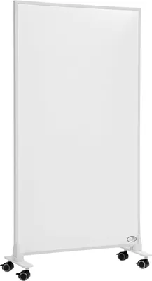 Image de Panneau de chauffage infrarouge autonome - 600 watts. Conception mobile - Panneau blanc pour intérieur