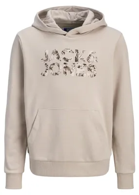 Immagine prodotto di JACK & JONES Jjejeff, felpa con cappuccio e logo, modello junior
