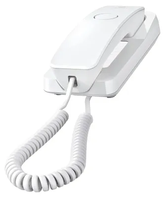 Produktbild von Gigaset Desk 200, Analoges Telefon, Kabelgebundenes Mobilteil, 1 Eintragungen, Weiß