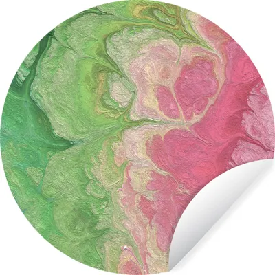 Obrázok produktu pre MuchoWow® Nálepka na tapetu - Maľba - umenie - psychedelické - 80cm