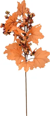 Obrázek produktu pro Dekorativní větvička do aranžmá, podzimní listí, 60 cm