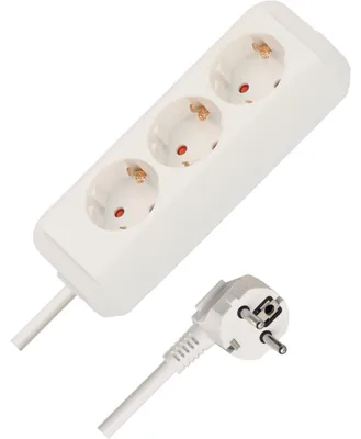 Zdjęcie produktu dla Brennenstuhl 1158610050, 5 m, Wewnętrzna, Biały, 3 x gniazdo sieciowe, 90 mm, 95 mm