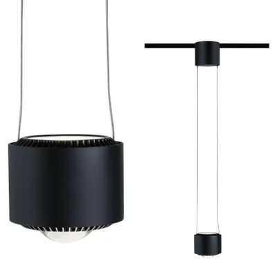 Produktbild von URail Pendel Aldan   930lm / 530lm 8,5W / 4,5W 4000K dimmbar 230V Schwarz matt, Schwarz