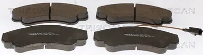 Produktbild von TRISCAN Bremsbeläge Bremsklötze VORNE mit Warnkontakt 8110 10532