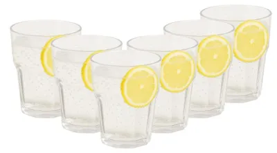 Produktbild von Kunststoff-Trinkgläser – Set mit 6 Stück – 275 ml – Transparent
