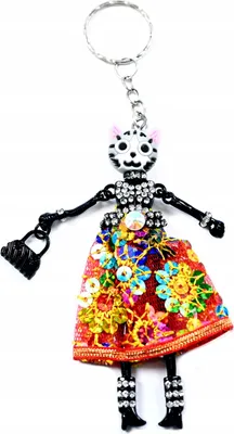 Image de Porte-clés chat pendentif pour femme pendentif pour sac cadeau amusant grand
