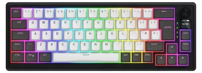 Productafbeelding van Mechanisch Gaming Toetsenbord 65% Draadloos - Silent Switches Hot-Swap - RGB Verlichting