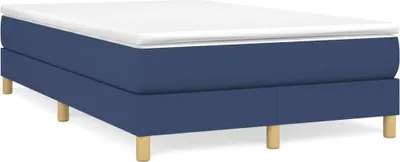Produktbild von Boxspringbett mit Matratze Blau 120x190 cm Stoff