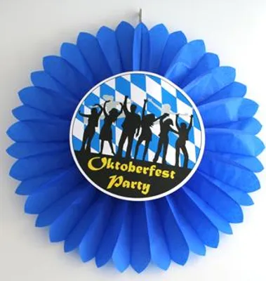 Produktbild von Dekofächer 60 cm aus Seidenpapier und Karton für Party Dekoration