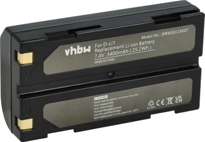 Produktbild von vhbw Akku kompatibel mit CHC X900, X93, X91 Kamera (3400 mAh, 7,4 V, Li-Ion)