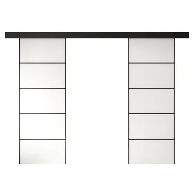 Produktbild von Schiebetür HINOKI PLUS DUO, Weiß, Soft-Close-System, 172 cm
