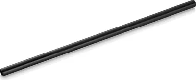Zdjęcie produktu dla Zestaw 150 szklanych słomek z szczoteczką Nocturn, 23 cm, średnica 8 mm, czarne, szkło
