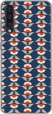 Produktbild von MuchoWow® Handyhülle Schutzhülle Hülle für Telefoonhoesje Samsung Galaxy A30s Muster - Abstrakt - Blumen Silikon Softcase Handy Hülle - Karteninhaber