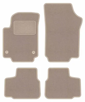 Image de Tapis de sol en moquette pour Seat Mii 2011- (à hayon) – jeu 4 pièces, beiges, sur mesure – Wielganizator LUX