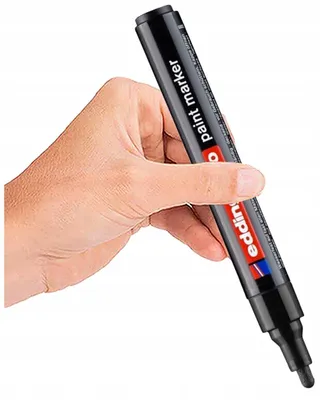 Produktbild von Edding 790 Lackmarker Ölbasis Permanent Schwarz 2-3mm