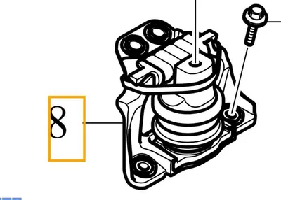 Image de VOLVO S60 V60 XC60 II coussin moteur droit OE