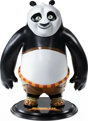 A statue of the character Po from Kung Fu Panda.