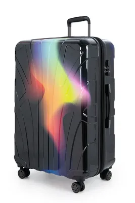 Obrázek produktu pro Suitline - Kufr velký rozšiřitelný, kufr XL na 4 kolečkách, trolley hard shell, trolley hardcase odbavovací zavazadlo 20-23 kg, velikost pásu 158 cm, TSA,neonově červená žlutá