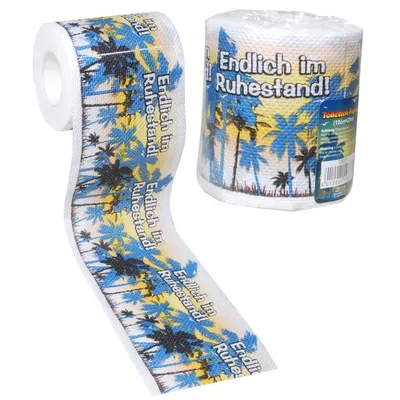 Produktbild von 1 Rolle Toilettenpapier Ruhestand RENTNER Geschenkartikel DEKO Toilettenpapier