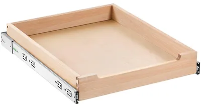 Obrázek produktu pro VEVOR Výsuvný organizér zásuvek do skříněk (432 x 533 x 76 mm), dřevěný podstavec zásuvky a boční montáž, pro kuchyň, spíž a koupelnu