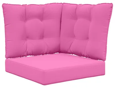 Immagine prodotto di Cuscini da divano da esterno vidaXL, 3 pezzi, rosa, poliestere