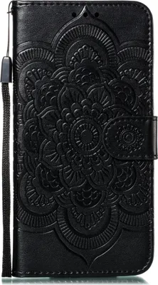 Produktbild von Mobigear Mandala iPhone 11 Hülle Klapphülle Geldbörse - Schwarz