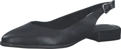 Produktbild von MARCO TOZZI Damen Pumps Slingback Leder mandelförmige Spitze 2-29408-20, Größe:37 EU, Farbe:Schwarz