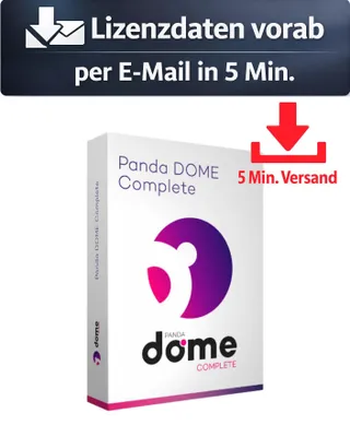 Produktbild von Panda Dome Complete MD (5 User - 1 Jahr) ESD Antivirus Sicherheit 5 Min. Versand als Download per Mail