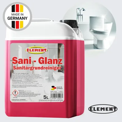 Produktbild von Sanitärreiniger I 5 Liter I Sani-Glanz I Fliesenreiniger I Konzentrat Entkalker I Badreiniger WC I Reiniger Kalk Reiniger