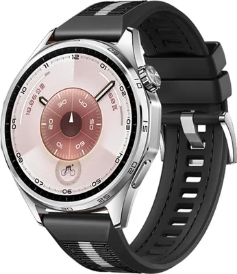 Obrázek produktu pro Hybridní řemínek pro Huawei Watch GT 6 46mm Silicone Nylon Design Replacement Black