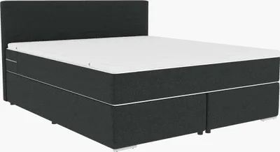 Produktbild von 99rooms Phönix Boxspringbett 200x200 cm Webstoff MALMO_NEW Anthrazit
